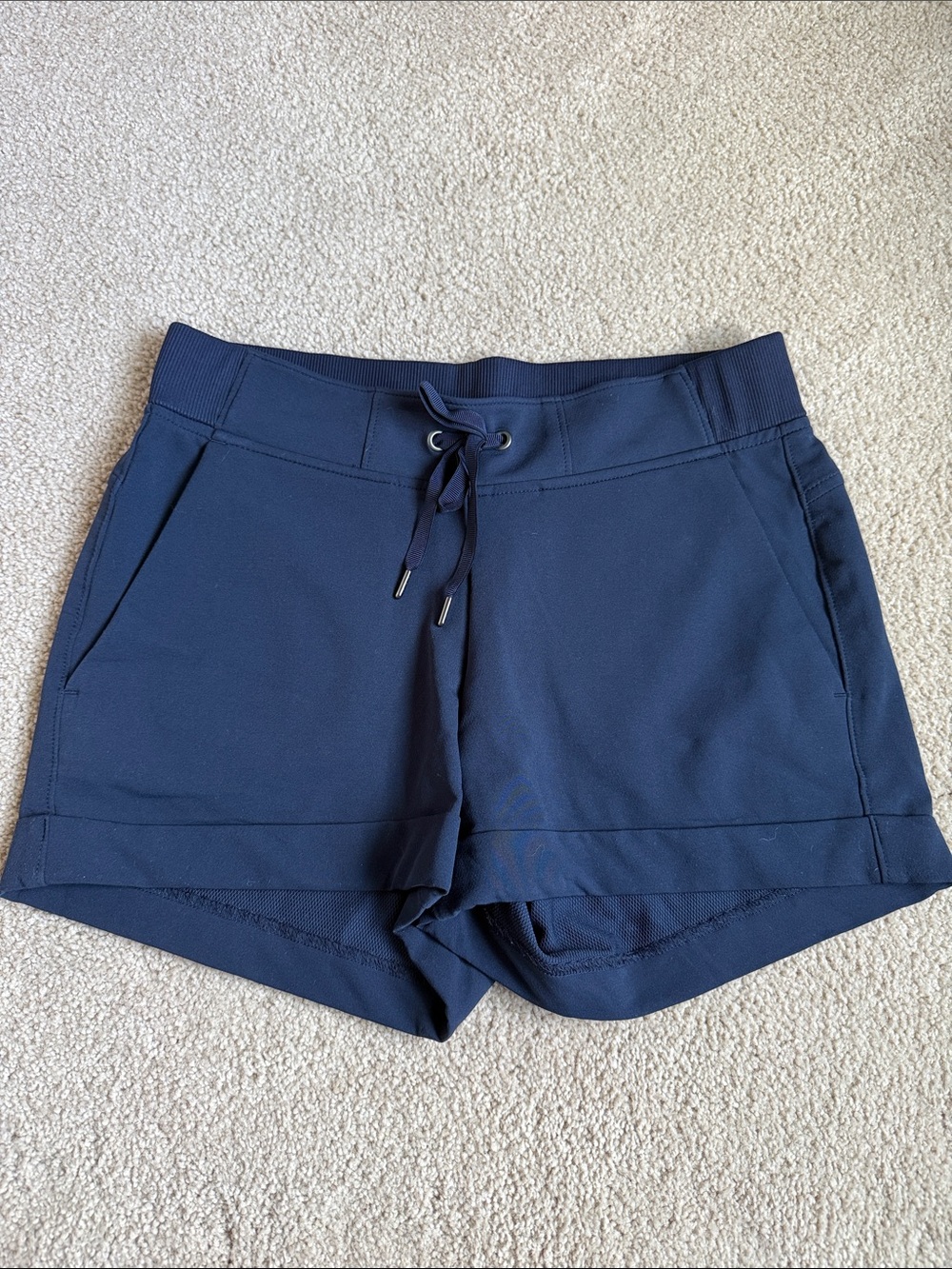 Athleta Navy Drawstring Performance Shorts